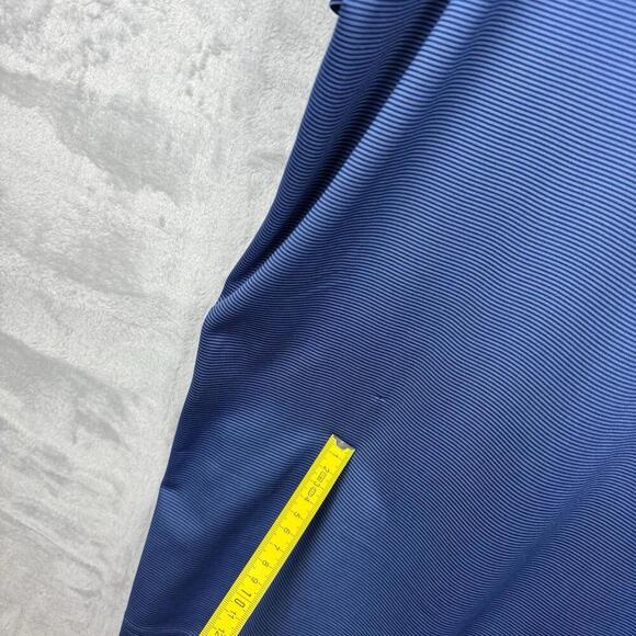 Callaway Opti-Dri Golf Polo Shirt Blue Striped XL Moisture Wicking Short Sleeve - Picture 5 of 7